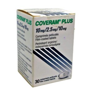 COVERAM PLUS 10/2.5/10MG by 30 Tablets